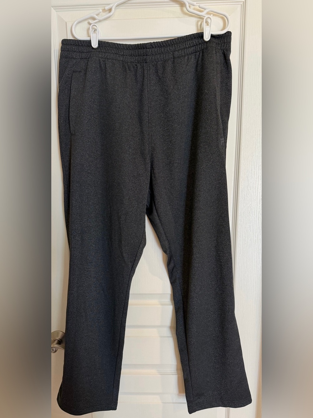 Men’s Fila Classic Black Straight-Leg Lounge Pants